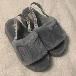 Women’s Ugg size 9 Disco Side Slippers Ash Fog